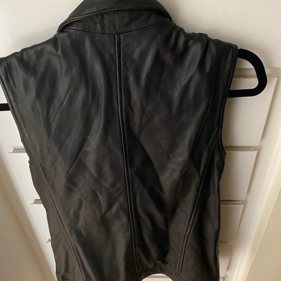 Halogen Leather Moto Vest - Picture 7 of 8